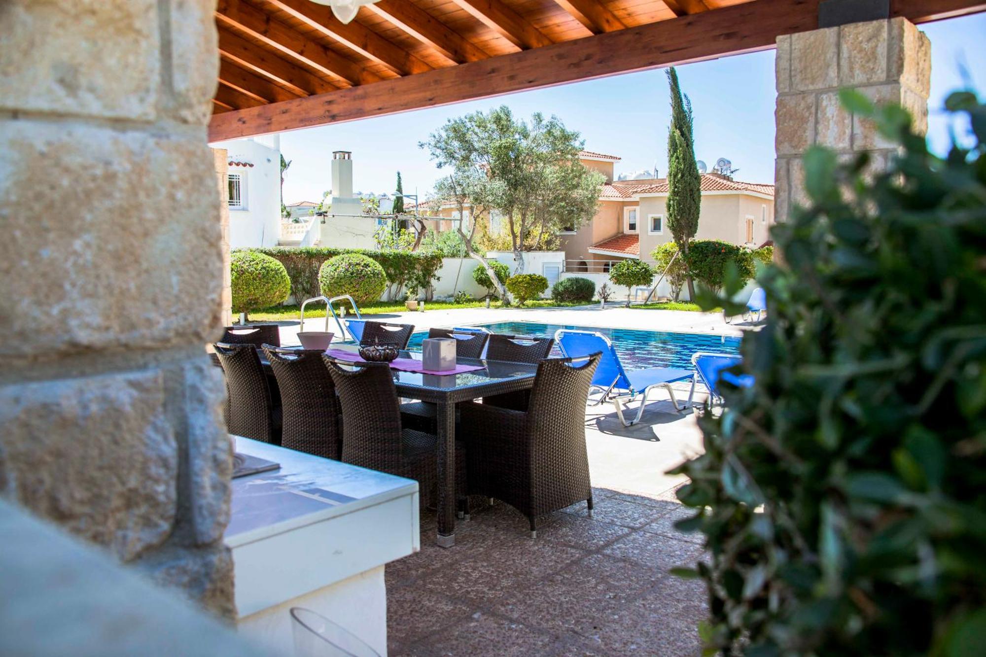 6 Bdr Villa With Tennis Court Paphos Exteriér fotografie